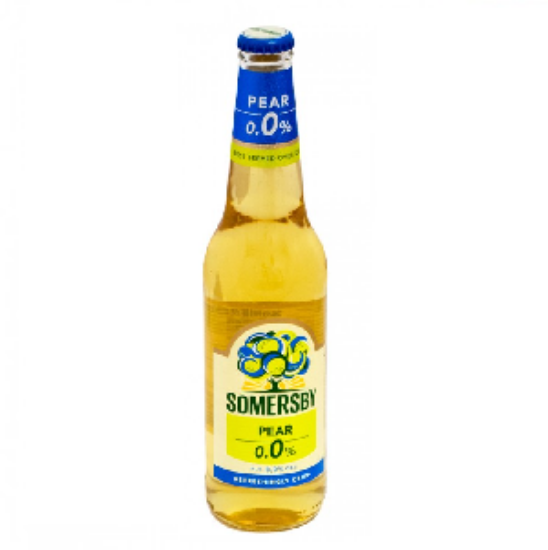 Picture of Beer Somersby Pear Bottle 0.0% Alc. 0.4L (Case=24)