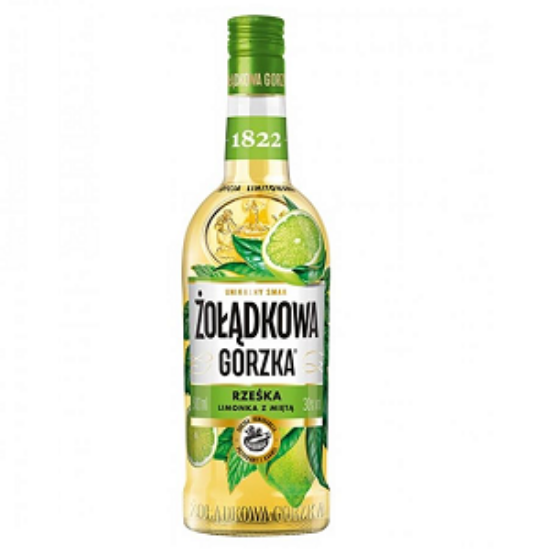 Picture of Vodka Zoladkowa Rzeska Lemon Mint 30% Alc. 0.5L (Case=12)
