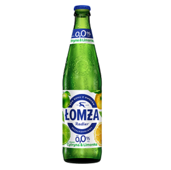 Picture of Beer Lomza Radler Lemon-Lime Bottle 0% Alc. 0.5L (Case=20)