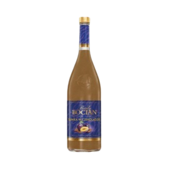 Picture of Liqueur Bialy Bocian Plum in Chocolate 16% Alc. 0.5L (Case=12)