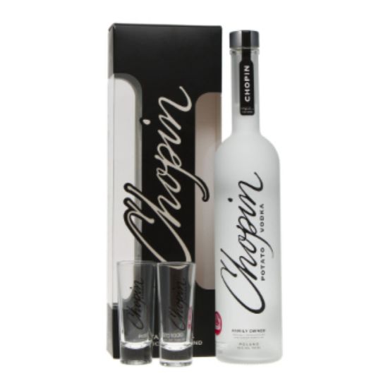 Picture of Chopin potato + 2 shot glasses 700ml 40% Alc. (Case=6)
