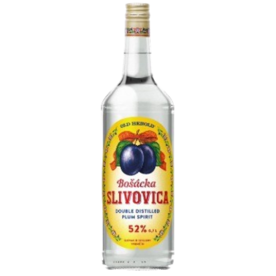 Picture of Fruit Brandy Bosacka Slivovica Old Herold 52% Alc. 0.5L (Case=6)