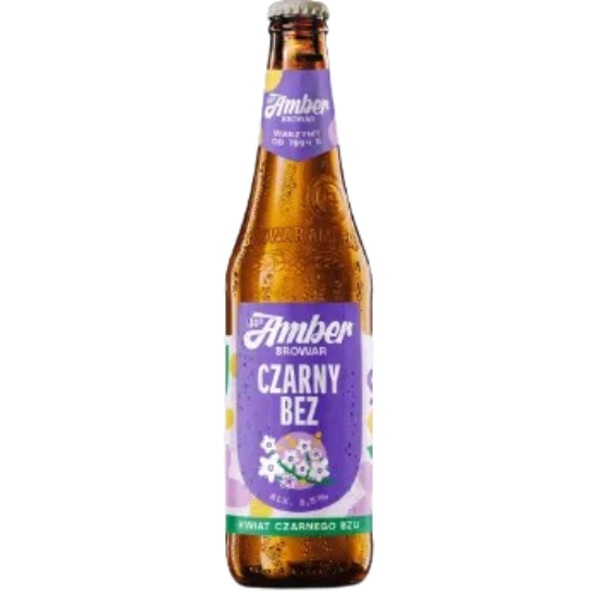 Picture of Beer Amber Czarny Bez 5.5% Alc. 0.5L (Case=15)
