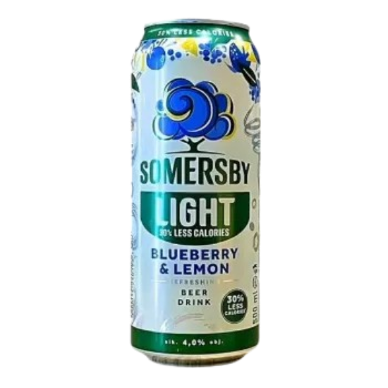 Picture of Beer Somersby Blueberry Lemon Can 4.0% Alc. 0.4L (Case=24)