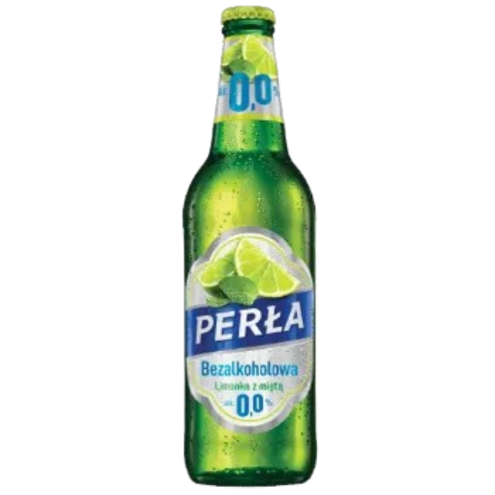Picture of Beer Perla Bezalkoholowa Lime with Mint Bottle 0% Alc. 0.5L (Case=20)