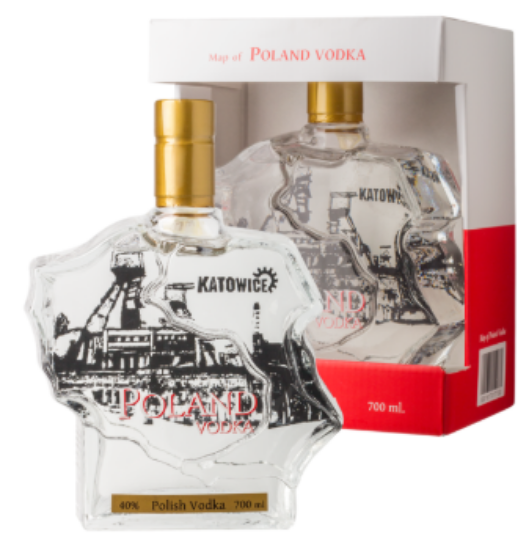 Picture of Vodka Map of Poland Katowice 40% Alc. 0.7L (Case=6)
