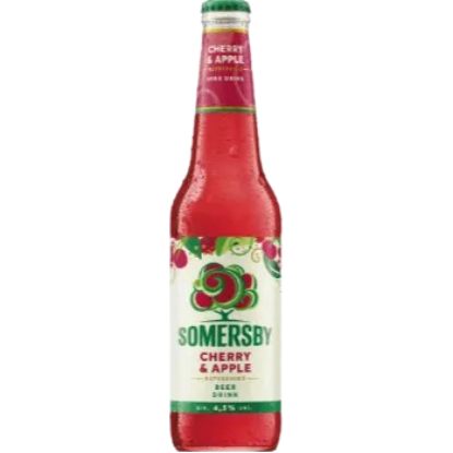 Picture of Beer Somersby Cherry & Apple Bottle 4.5% Alc. 0.4L (Case=24)