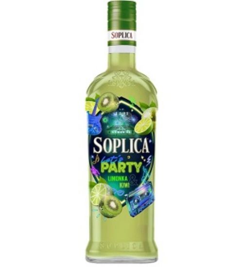 Picture of Soplica Party Lime and Kiwi Fruit Vodka Liqueur (Limonka Kiwi) 50cl / 21%