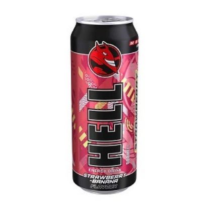 Picture of Hell Energy Drink Strawberry Banana Can 500ml (Case=12)