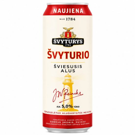 Picture of Beer Svyturys Svyturio 5.0% Alc. 0.568L (Case=24) 