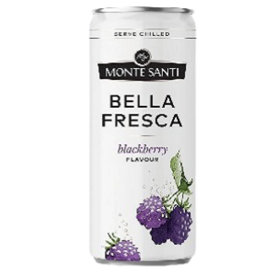 Picture of Fruit Wine Monte Santi Bella Fresca Blackberry 10% Alc. 0.33L (Case=24)